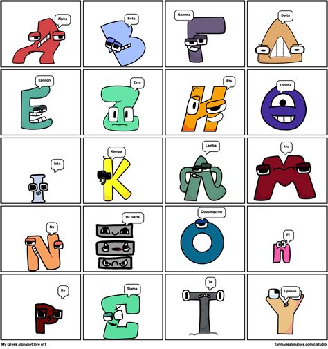greek alphabet lore comic studio.